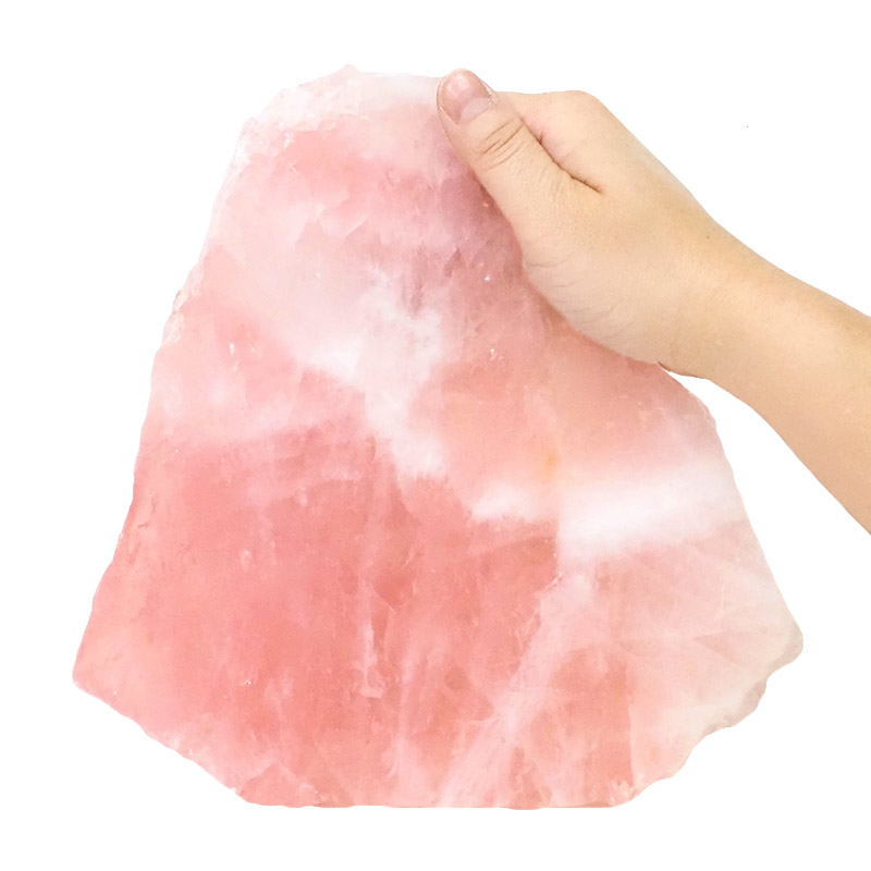 Rose Quartz Polished Slab Plate S995 4 Rose Quartz Polished Slab Plate S995 | Himalayan Salt Factory