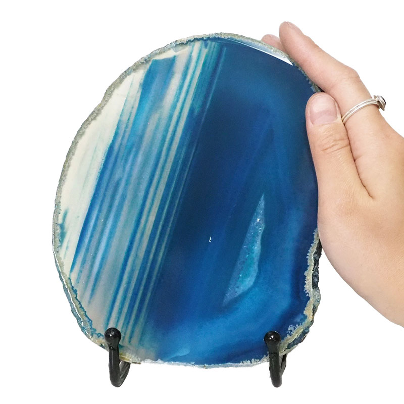 Sliced Brazilian Crystal Agate Lamp N768 5 Sliced Brazilian Crystal Agate Lamp N768 | Himalayan Salt Factory