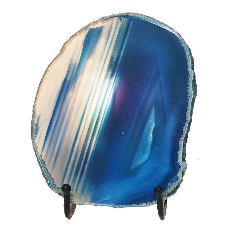 Sliced Brazilian Crystal Agate Lamp N768 4 Sliced Brazilian Crystal Agate Lamp N768 | Himalayan Salt Factory