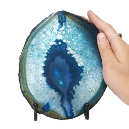 Sliced Brazilian Crystal Agate Lamp N769 9 Sliced Brazilian Crystal Agate Lamp N769 | Himalayan Salt Factory