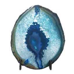 Sliced Brazilian Crystal Agate Lamp N769 | Himalayan Salt Factory