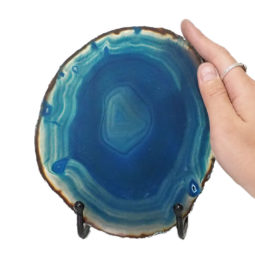 Sliced Brazilian Crystal Agate Lamp N771 9 Sliced Brazilian Crystal Agate Lamp N771 | Himalayan Salt Factory
