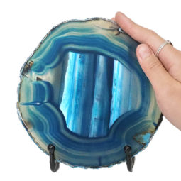 Sliced Brazilian Crystal Agate Lamp N782 9 Sliced Brazilian Crystal Agate Lamp N782 | Himalayan Salt Factory