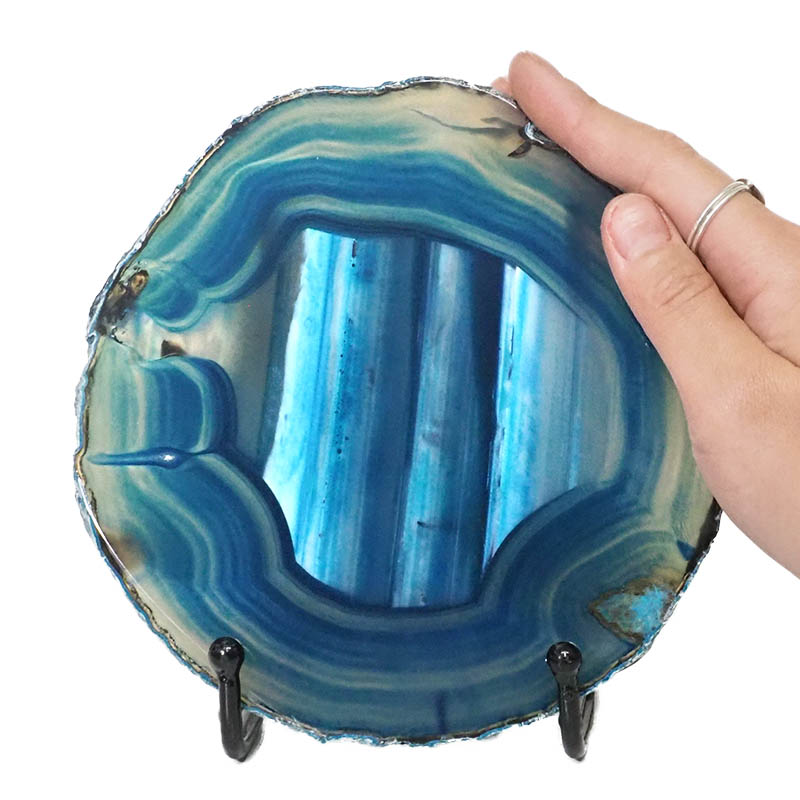 Sliced Brazilian Crystal Agate Lamp N782 5 Sliced Brazilian Crystal Agate Lamp N782 | Himalayan Salt Factory
