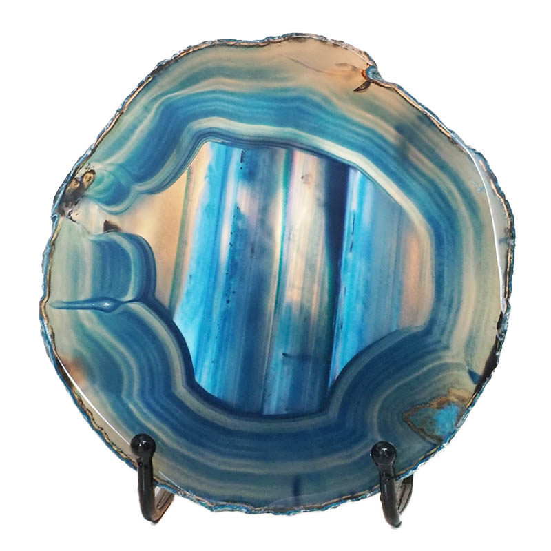 Sliced Brazilian Crystal Agate Lamp N782 4 Sliced Brazilian Crystal Agate Lamp N782 | Himalayan Salt Factory