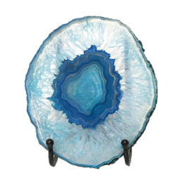 Sliced Brazilian Crystal Agate Lamp N784 | Himalayan Salt Factory