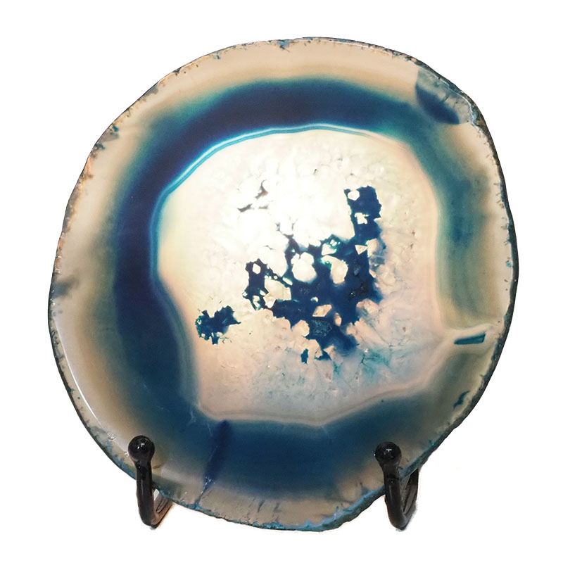 Sliced Brazilian Crystal Agate Lamp N785 4 Sliced Brazilian Crystal Agate Lamp N785 | Himalayan Salt Factory