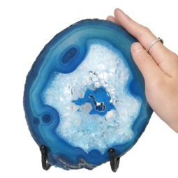 Sliced Brazilian Crystal Agate Lamp N789 9 Sliced Brazilian Crystal Agate Lamp N789 | Himalayan Salt Factory