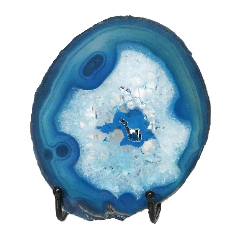 Sliced Brazilian Crystal Agate Lamp N789 3 Sliced Brazilian Crystal Agate Lamp N789 | Himalayan Salt Factory