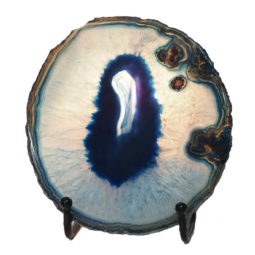 Sliced Brazilian Crystal Agate Lamp N793 | Himalayan Salt Factory