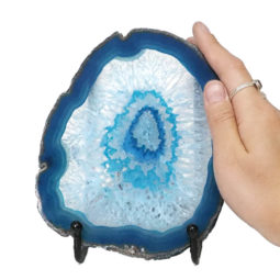 Sliced Brazilian Crystal Agate Lamp N794 9 Sliced Brazilian Crystal Agate Lamp N794 | Himalayan Salt Factory