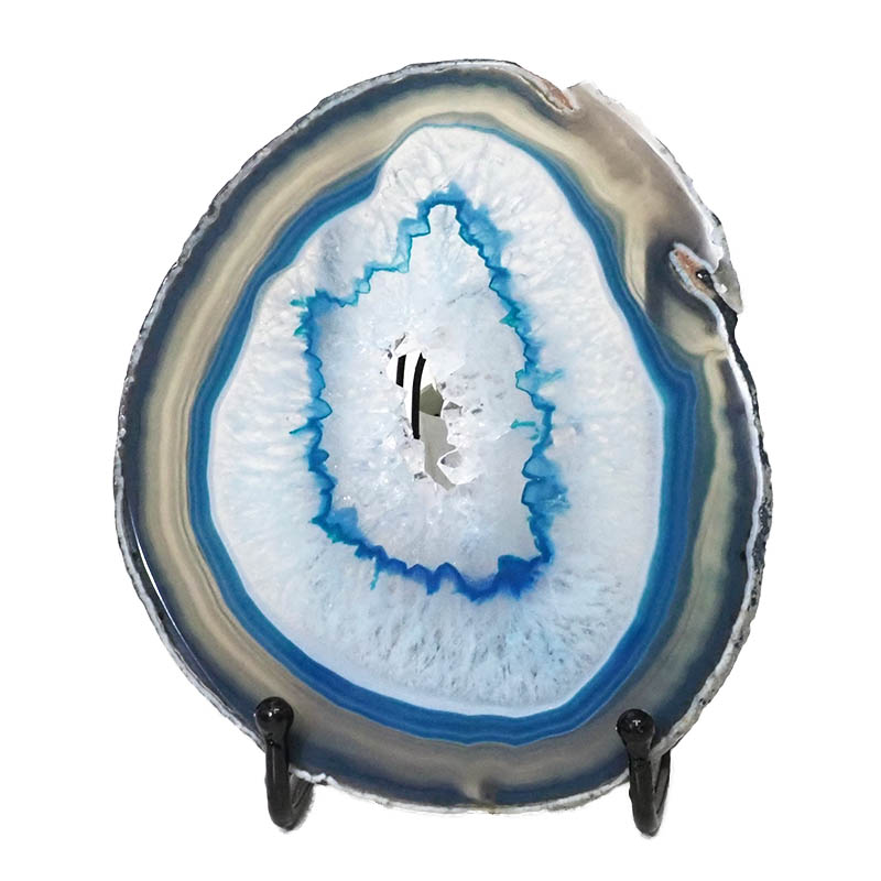 Sliced Brazilian Crystal Agate Lamp N795 3 Sliced Brazilian Crystal Agate Lamp N795 | Himalayan Salt Factory