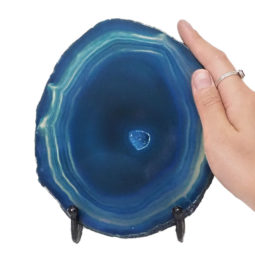 Sliced Brazilian Crystal Agate Lamp N796 9 Sliced Brazilian Crystal Agate Lamp N796 | Himalayan Salt Factory