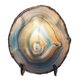 Sliced Brazilian Crystal Agate Lamp N797 | Himalayan Salt Factory