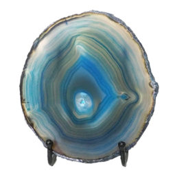 Sliced Brazilian Crystal Agate Lamp N797 | Himalayan Salt Factory