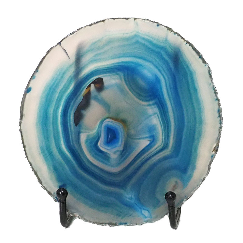 Sliced Brazilian Crystal Agate Lamp N798 3 Sliced Brazilian Crystal Agate Lamp N798 | Himalayan Salt Factory