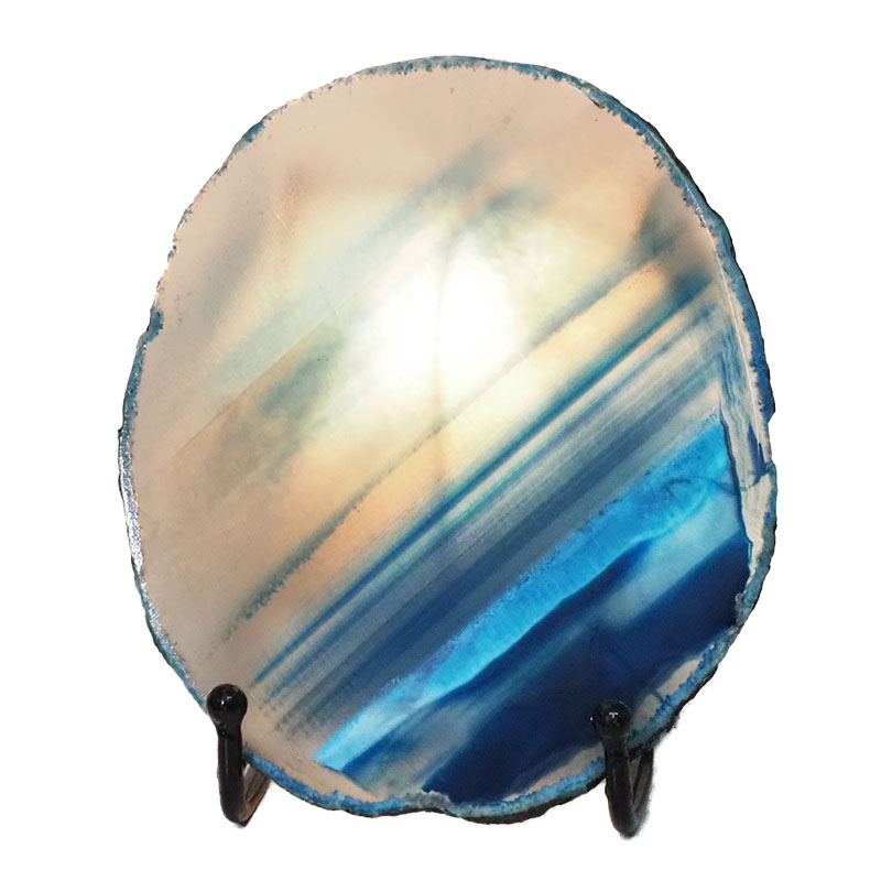 Sliced Brazilian Crystal Agate Lamp N800 4 Sliced Brazilian Crystal Agate Lamp N800 | Himalayan Salt Factory