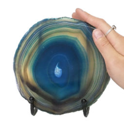 Sliced Brazilian Crystal Agate Lamp N801 9 Sliced Brazilian Crystal Agate Lamp N801 | Himalayan Salt Factory