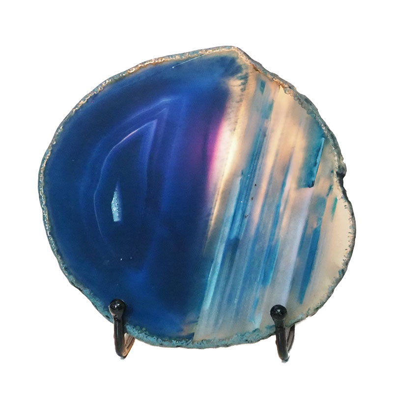 Sliced Brazilian Crystal Agate Lamp N807 4 Sliced Brazilian Crystal Agate Lamp N807 | Himalayan Salt Factory