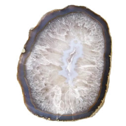 Natural Agate Polished Slab Plate DN516 | Himalayan Salt Factory