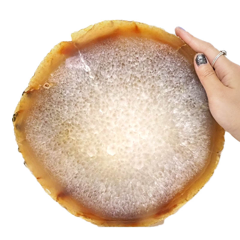 2.24kg Natural Agate Polished Slab Plate DN517 4 Natural Agate Polished Slab Plate DN517 | Himalayan Salt Factory