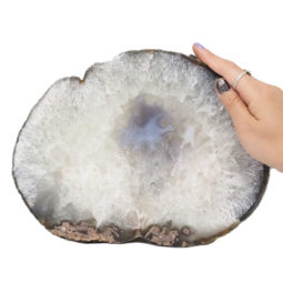 2.07kg Natural Agate Polished Slab Plate N868 5 Natural Agate Polished Slab Plate N868 | Himalayan Salt Factory