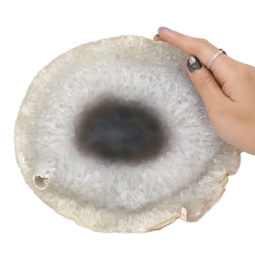 Natural Agate Polished Slab Plate N870 | Himalayan Salt Factory