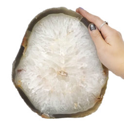 1.71kg Natural Agate Polished Slab Plate N874 5 Natural Agate Polished Slab Plate N874 | Himalayan Salt Factory