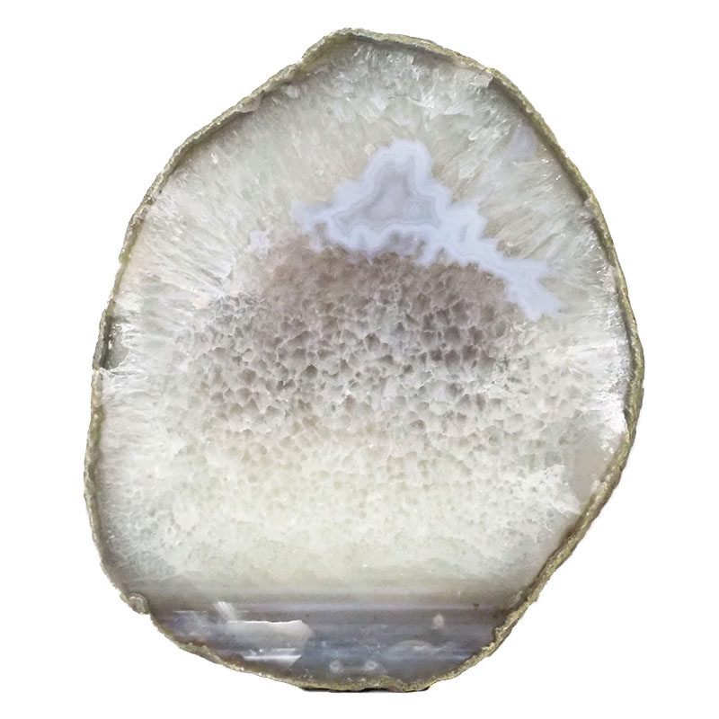 2.09kg Natural Agate Polished Slab Plate N885 3 Natural Agate Polished Slab Plate N885 | Himalayan Salt Factory
