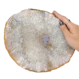 1.74kg Natural Agate Polished Slab Plate N892 5 Natural Agate Polished Slab Plate N892 | Himalayan Salt Factory