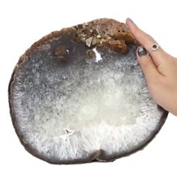 2.09kg Natural Agate Polished Slab Plate N894 5 Natural Agate Polished Slab Plate N894 | Himalayan Salt Factory
