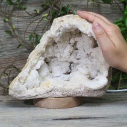2.923kg Natural Calcite Geode Lamp with Large LED Light Base DS1078 9 Natural Calcite Geode Lamp with Large LED Light Base DS1078 | Himalayan Salt Factory