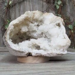 3.12kg Natural Calcite Geode Lamp with Large LED Light Base DS1125 8 Natural Calcite Geode Lamp with Large LED Light Base DS1125 | Himalayan Salt Factory