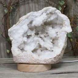 2.09kg Natural Calcite Geode Lamp with Large LED Light Base DS1131 9 Natural Calcite Geode Lamp with Large LED Light Base DS1131 | Himalayan Salt Factory