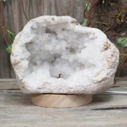 1.99kg Natural Calcite Geode Lamp with Large LED Light Base DS1157 9 Natural Calcite Geode Lamp with Large LED Light Base DS1157 | Himalayan Salt Factory