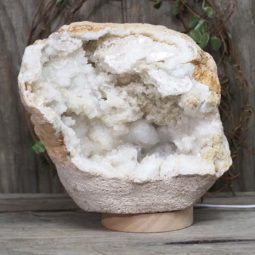 4.80kg Natural Calcite Geode Lamp with Large LED Light Base DS1158 9 Natural Calcite Geode Lamp with Large LED Light Base DS1158 | Himalayan Salt Factory