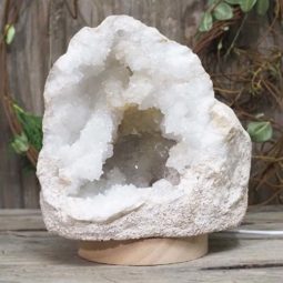 2.99kg Natural Calcite Geode Lamp with Large LED Light Base DS1162 9 Natural Calcite Geode Lamp with Large LED Light Base DS1162 | Himalayan Salt Factory