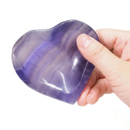 Natural Rainbow Fluorite Heart Bowl S996 | Himalayan Salt Factory