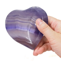 Natural Rainbow Fluorite Heart Bowl S997 | Himalayan Salt Factory