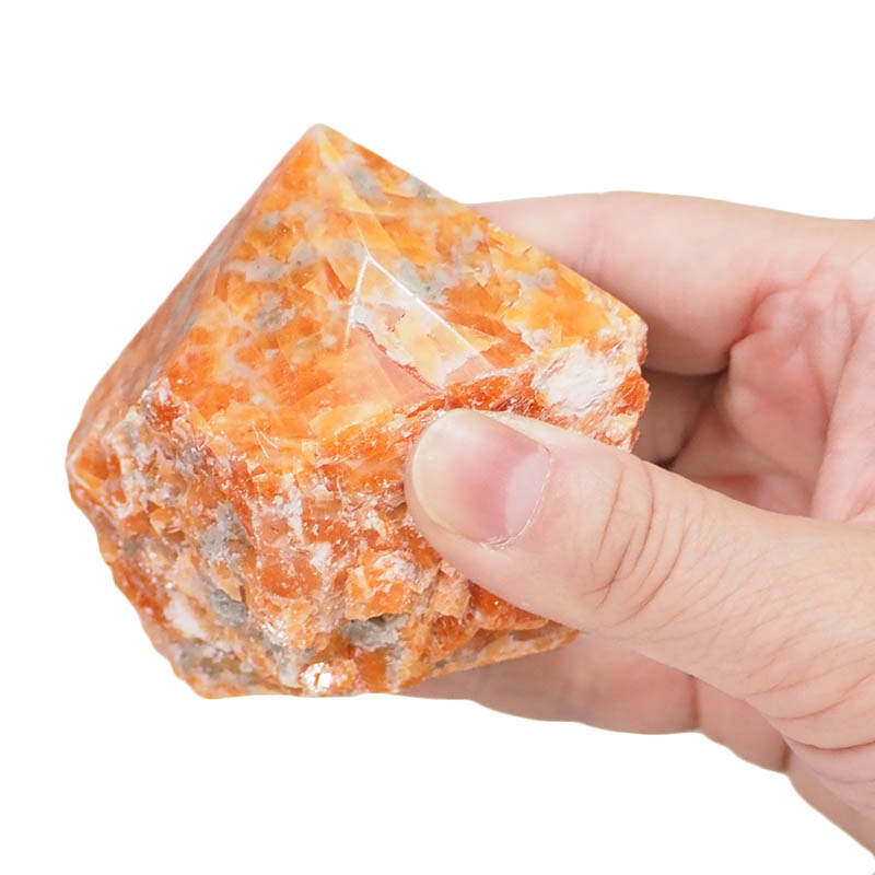 Orchid Calcite Point - Small 5 Orange Calcite Point - Small | Himalayan Salt Factory