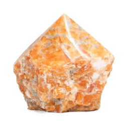Orange Calcite Point - Small | Himalayan Salt Factory
