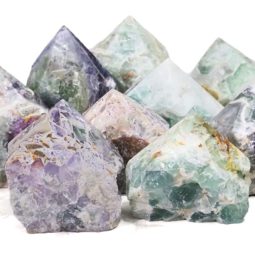 Rainbow Fluorite Point - Medium 9 Rainbow Fluorite - Medium | Himalayan Salt Factory