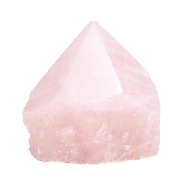 Rose Quartz Point - Small 3 Rose Quartz Point - Small | Himalayan Salt Factory