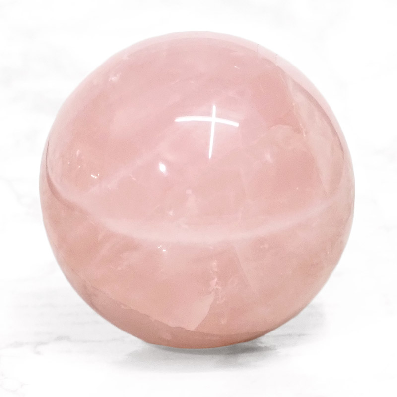 0.628kg Rose Quartz Sphere DS1154 3 Rose Quartz Sphere DS1154 | Himalayan Salt Factory