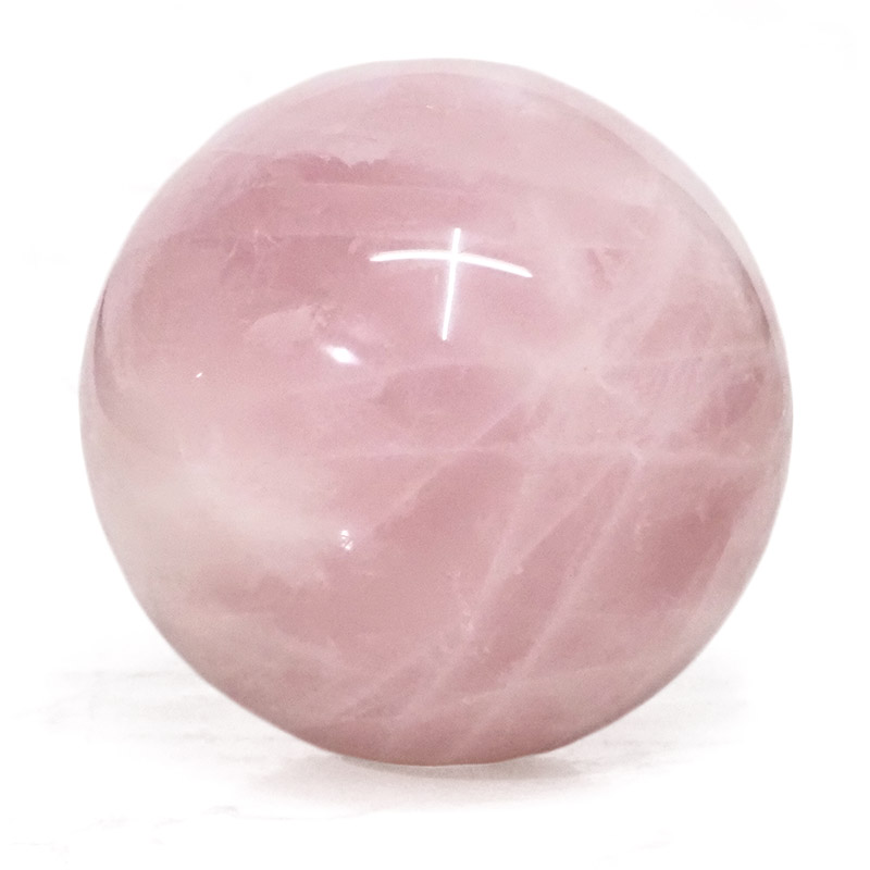 0.627kg Rose Quartz Sphere DS1155 3 Rose Quartz Sphere DS1155 | Himalayan Salt Factory