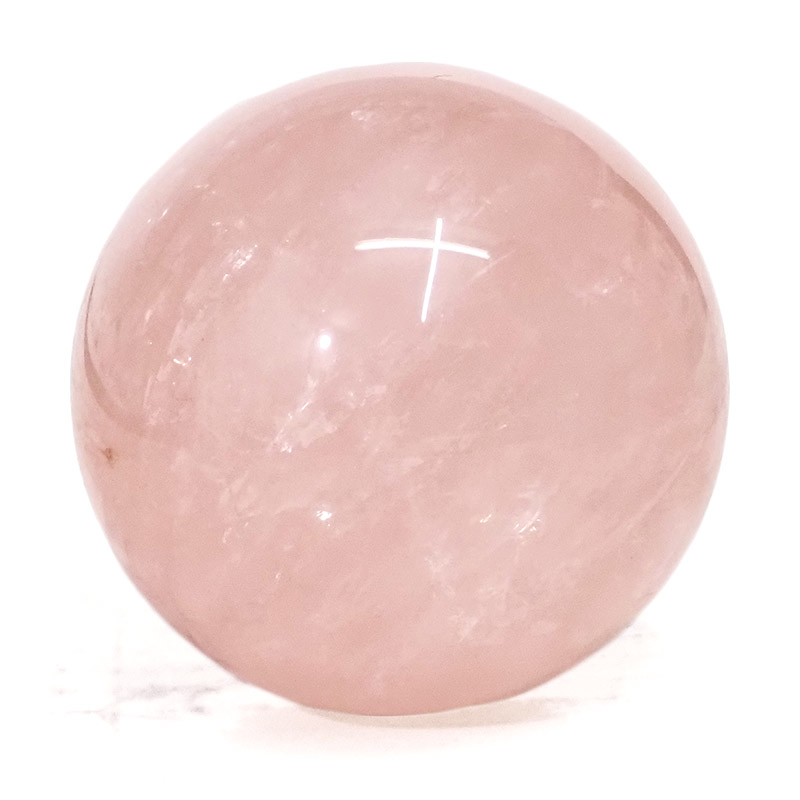 0.58kg Rose Quartz Sphere DS1166 3 Rose Quartz Sphere DS1166 | Himalayan Salt Factory
