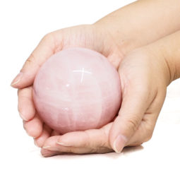 Rose Quartz Sphere DS1168 | Himalayan Salt Factory
