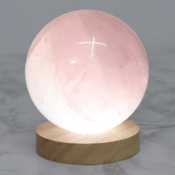 Rose Quartz Sphere DS1172 | Himalayan Salt Factory