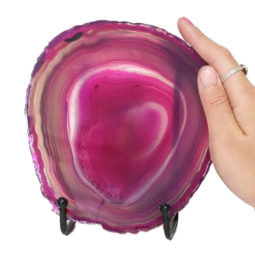 Sliced Brazilian Crystal Agate Lamp N810 | Himalayan Salt Factory