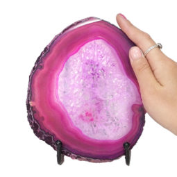 Sliced Brazilian Crystal Agate Lamp N812 9 Sliced Brazilian Crystal Agate Lamp N812 | Himalayan Salt Factory